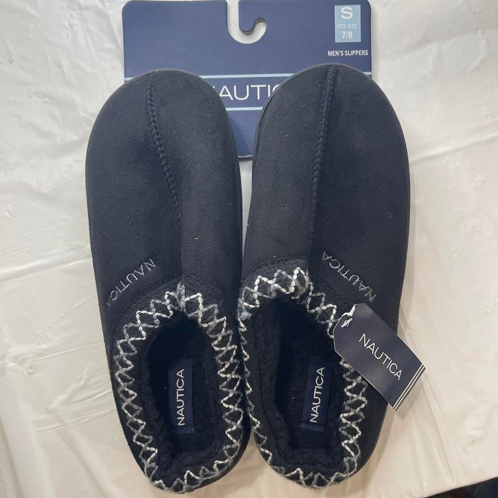 Nautical Men's Slippers Small
